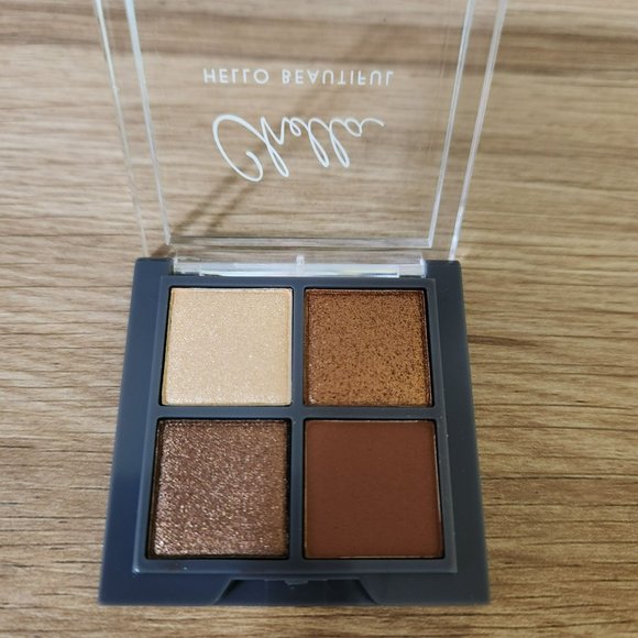 Chella Hello Beautiful mini manifest bronze eyeshadow Palette quad neutral bronz - Picture 3 of 5